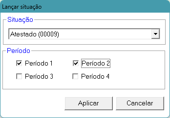 Tela de lançar situaçãoo na manutenção do ponto